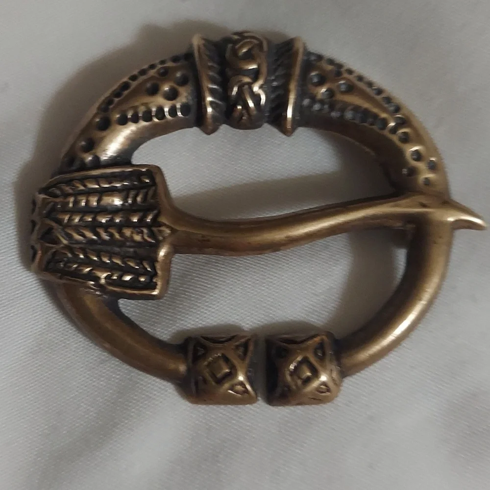 Vintage Kalevala koru Finnish Scandinavian Buckle brooch Pin Kalusmala Virusmäki